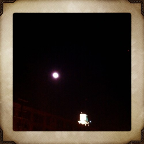 Full Moon Setting over Bill Miller