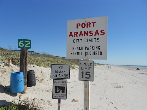 Port A Beach Sign