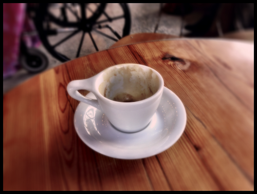 empty Local Coffee espresso