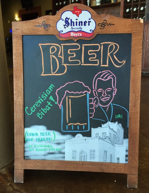 At the Alamo: Drink Beer (Latin)