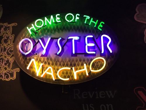 Oyster Nachos Neon