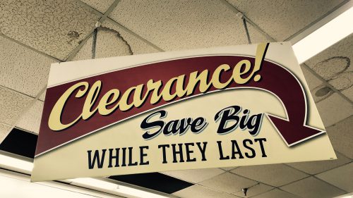 Clearance Here!