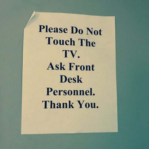 Please Do Not Touch TV