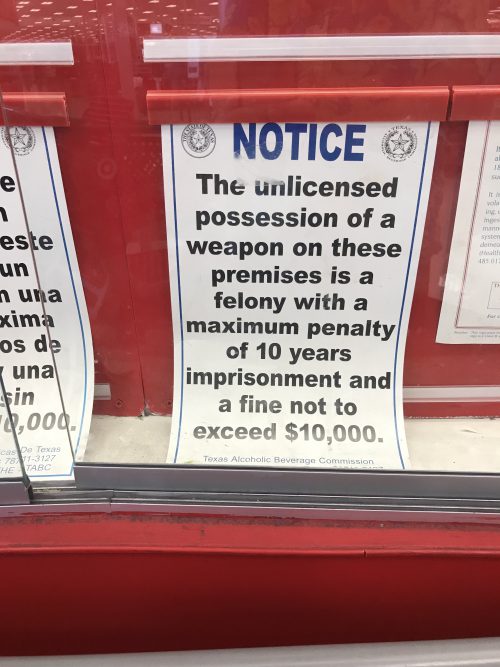 Handgun Notice