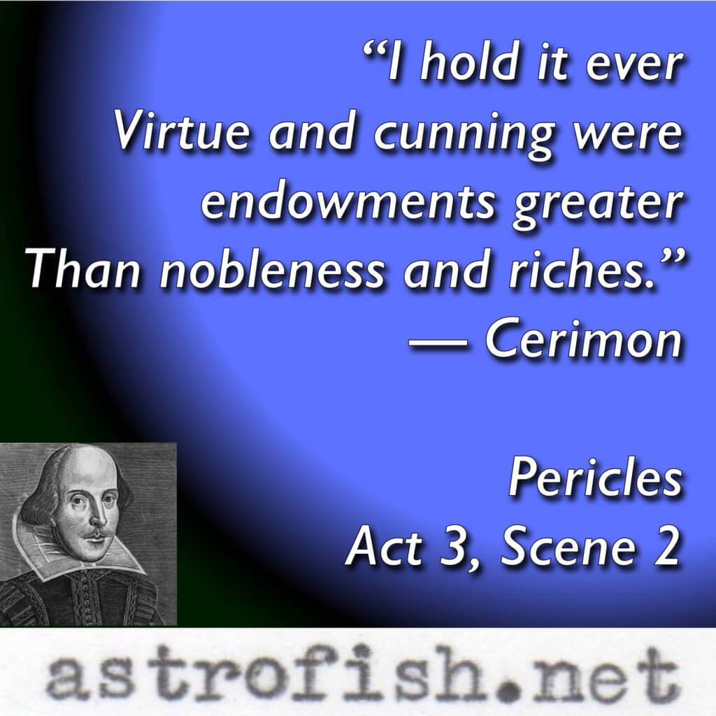 From Shakespeare’s Pericles